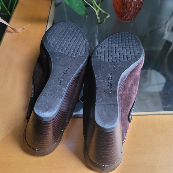 Cole Haan Slip-on Brown Suede Leather wedge - Picture 7 of 8